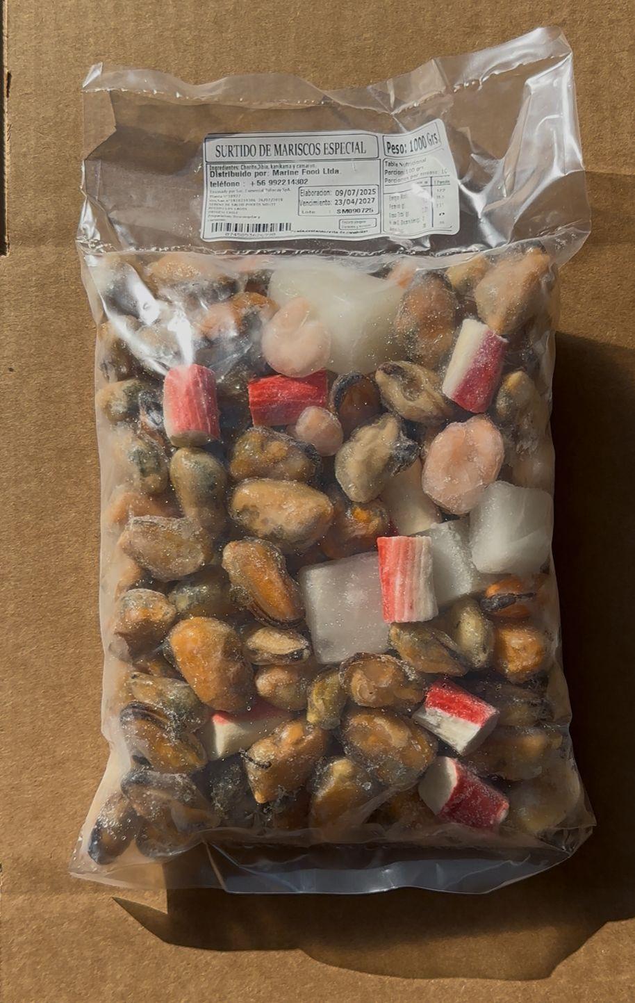 SURTIDO DE MARISCOS ECONOMICO 10 X 500