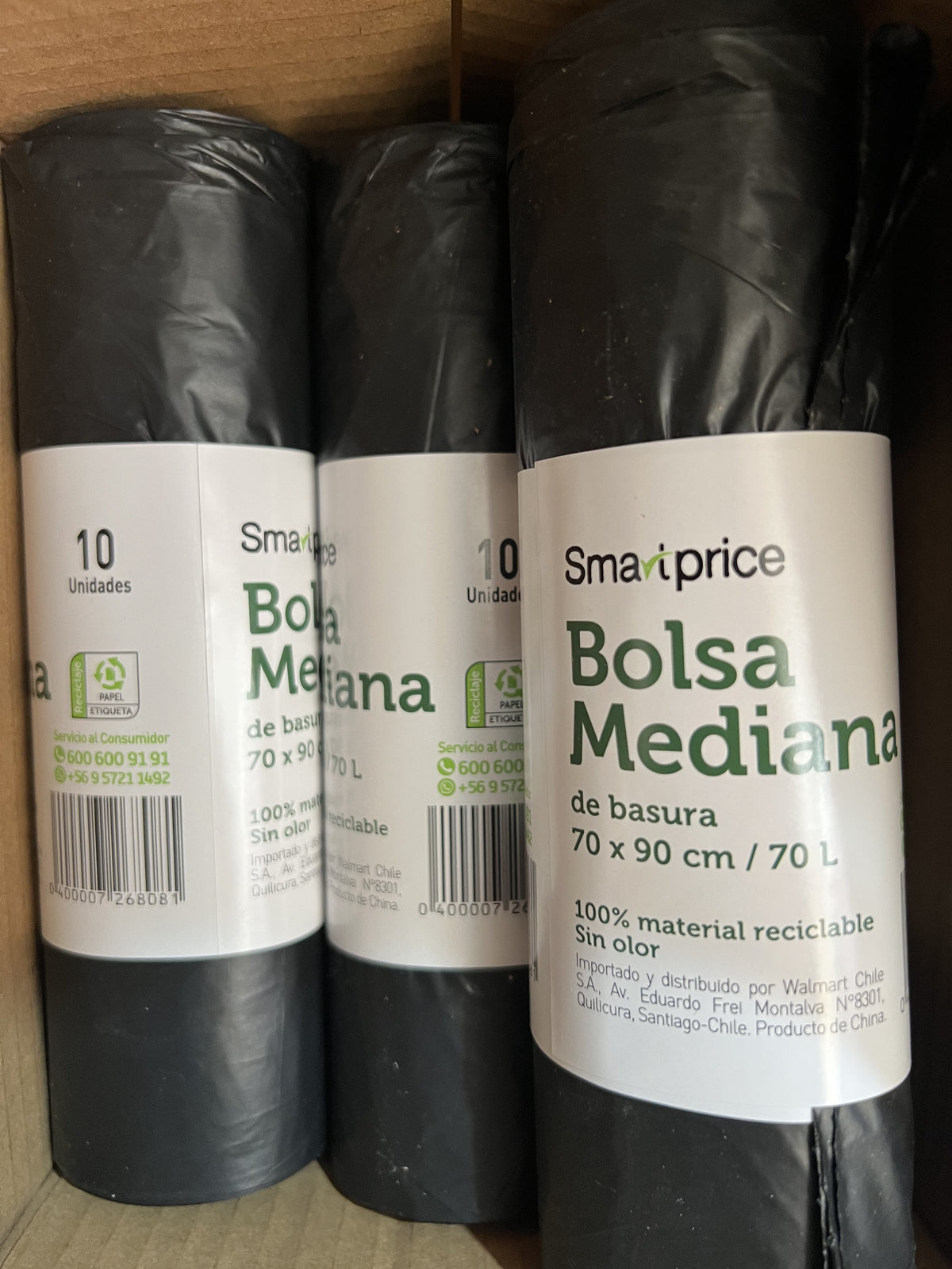 BOLSA BASURA 70/90 10UN SMART PRICE