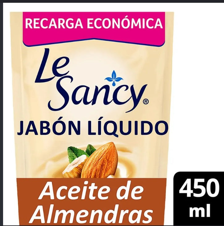 LE SANCY JABON LIQ ACEITE ALMENDRA 450ML