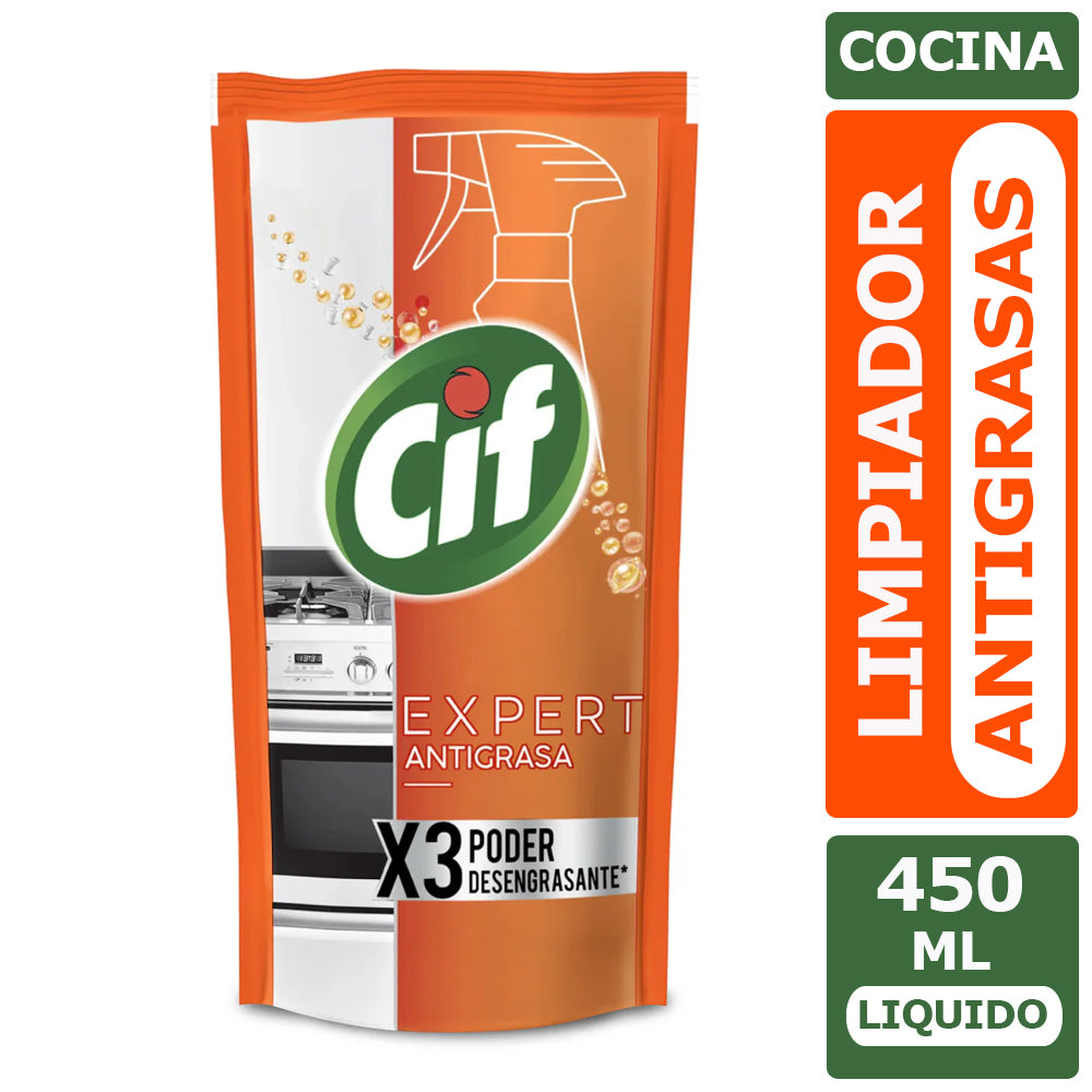 LIMPIADOR ANTIGRASA DOYPACK 450ML CIF