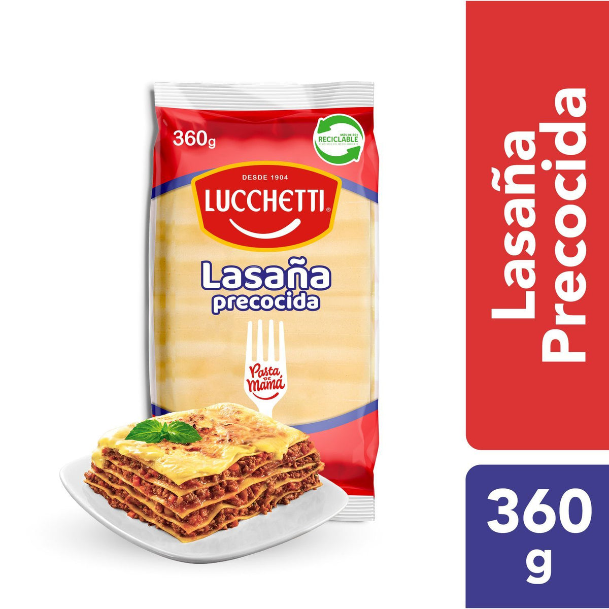 Lasana Precocida Lucchetti 360 g