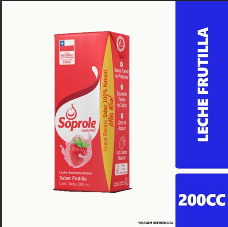 Leche soprole frutilla