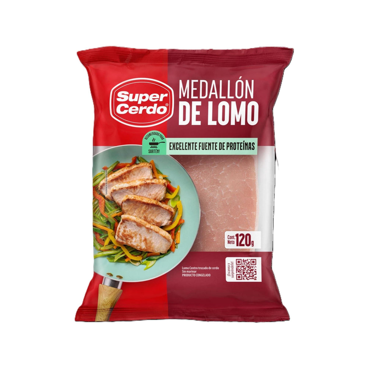 Medallon lomo cerdo 120grs
