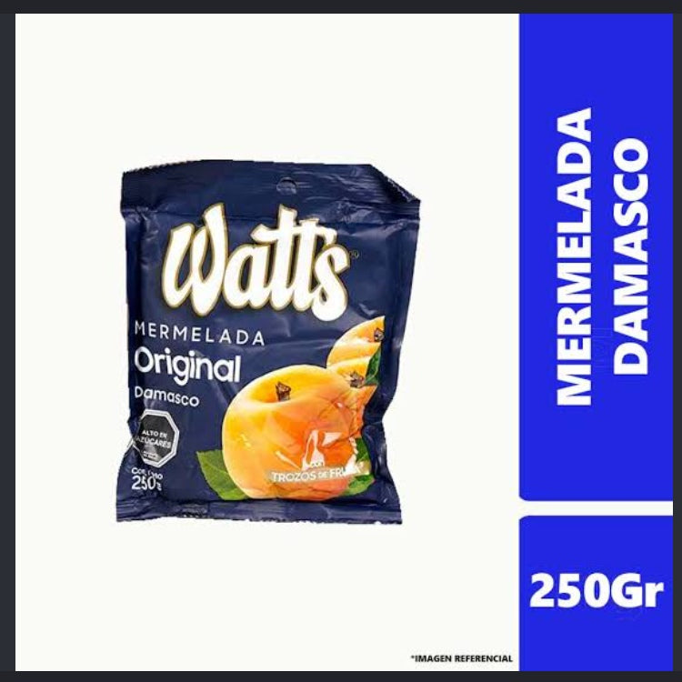 Mermelada Damasco Watts 250 g