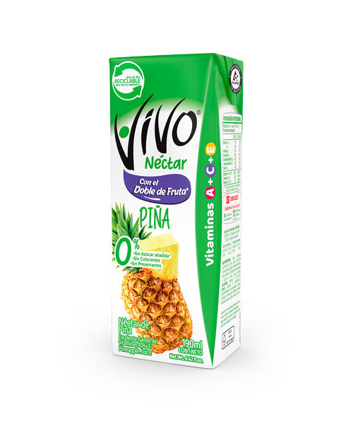 Nectar vivo Pina 190 ml