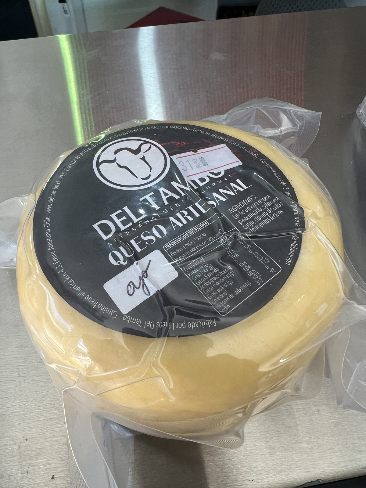 Queso del Tambo Ajo 500grs