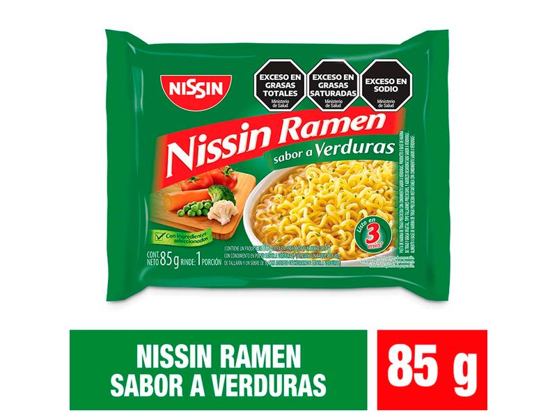 Ramen Verduras Nissin 85 g