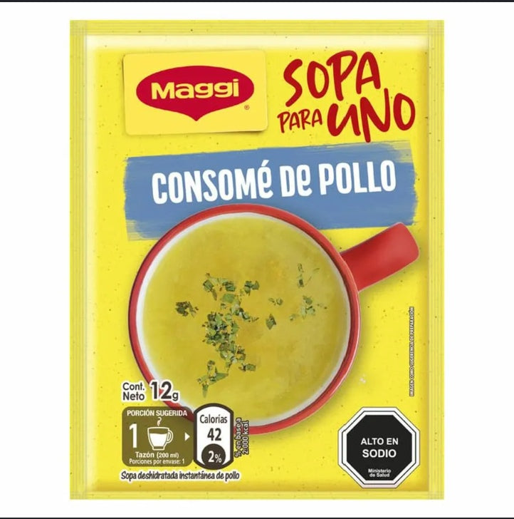 Sopa para uno pollo Maggi