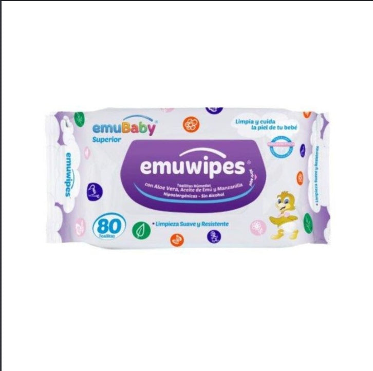 TOALLITAS HUM PREMIUM 2X80UN EMUWIPES