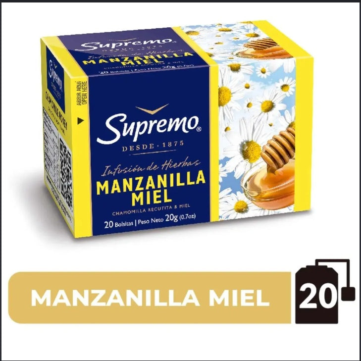 Te Manzanilla Miel Supremo 20 un