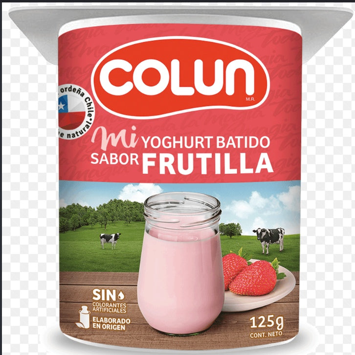 Yogurth batido colun frutilla