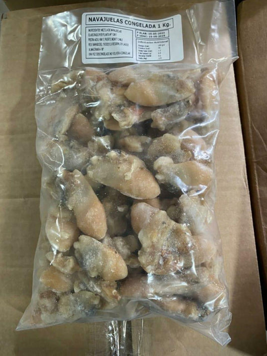 NAVAJUELAS CONGELADO IQF SECO, BOLSA DE 1KG CAJA 10 KG