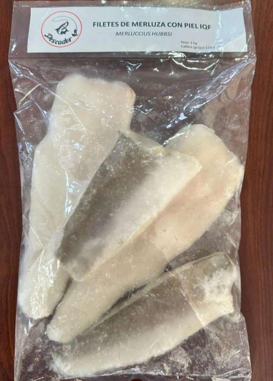 MERLUZA FILETE IMPORTADA CON PIEL SIN ESPINAS