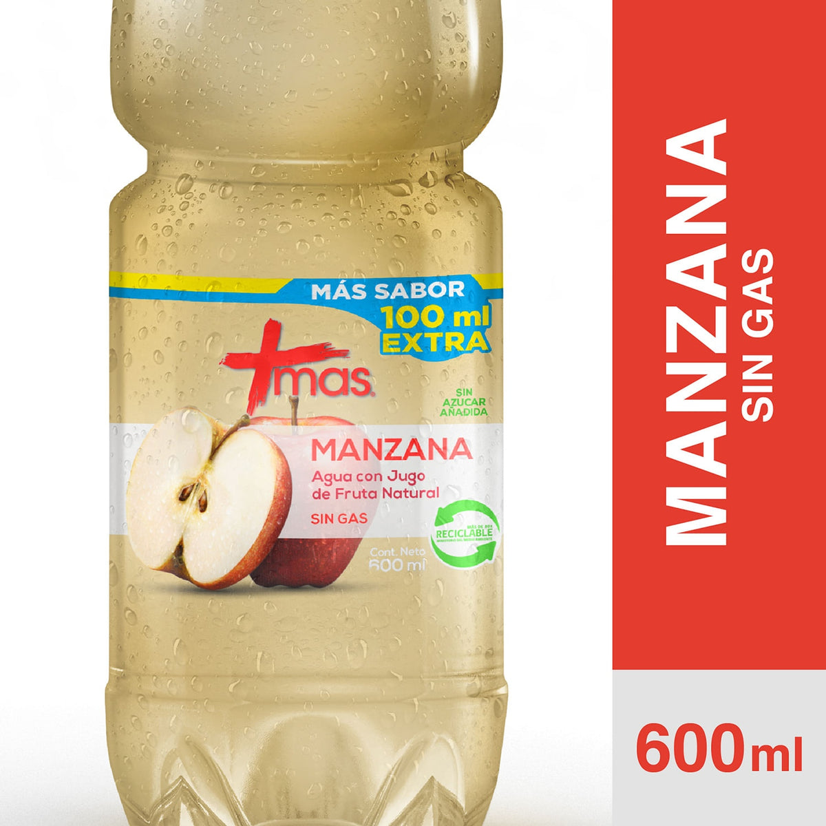 Agua Cachantun +Mas Manzana 500 ml