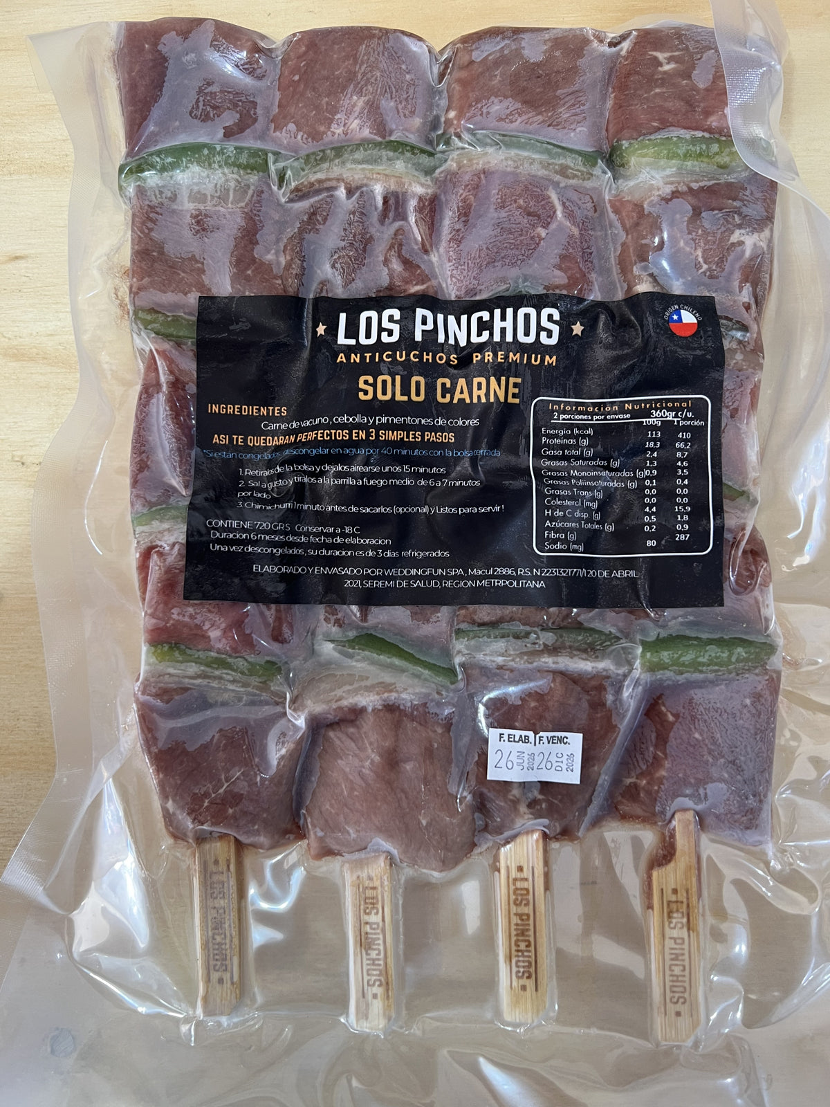 Anticucho carne