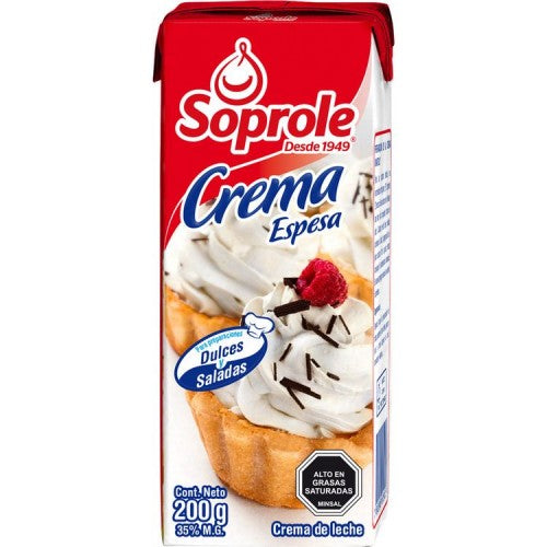 Crema espesa soprole