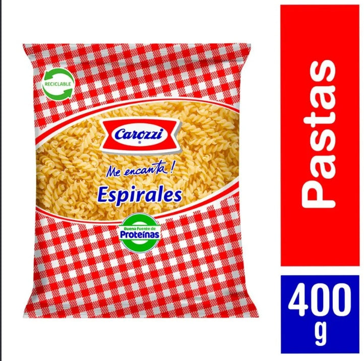 Fideo Espiral Carozzi 400 g