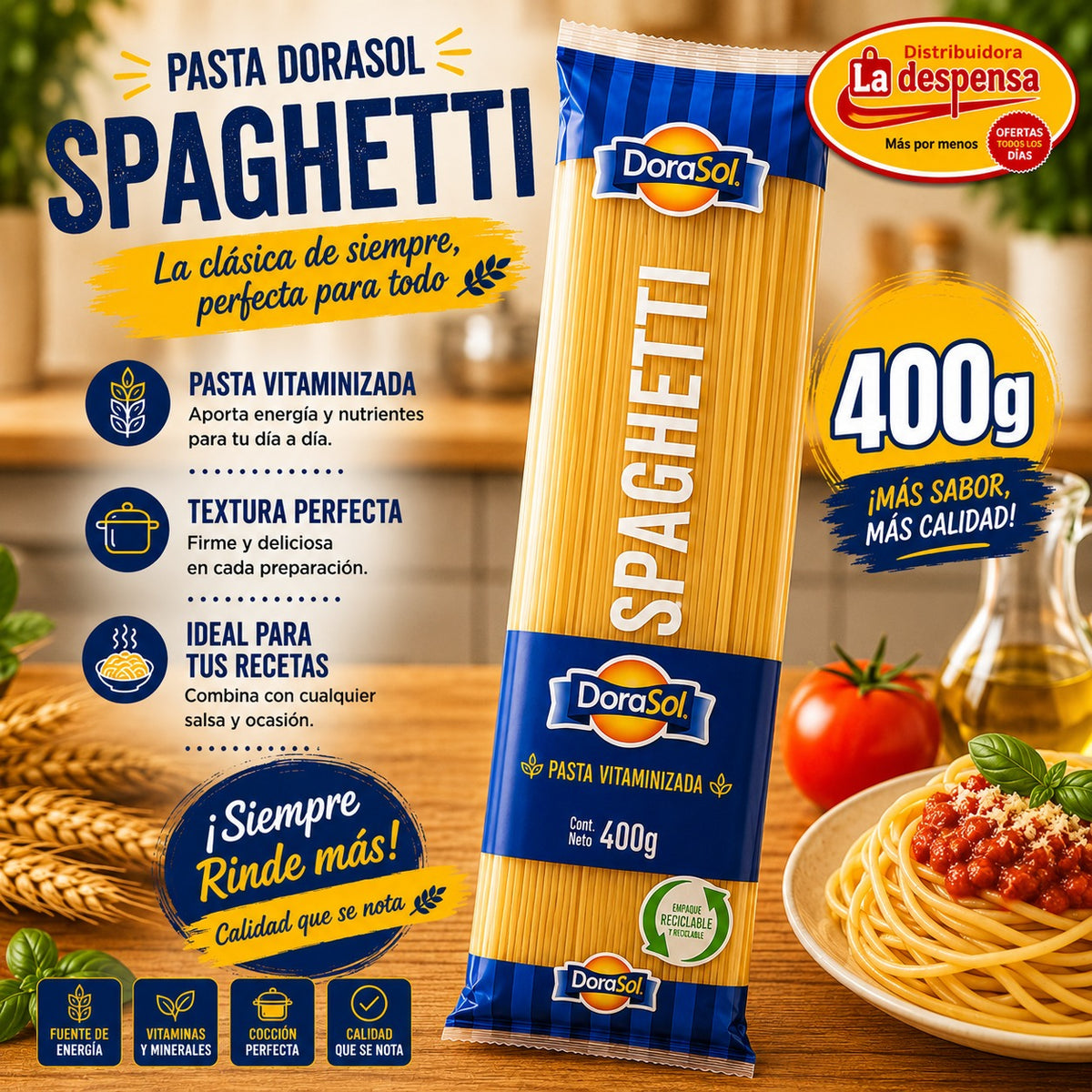 Fideos Spaghetti Dorasol 400 g