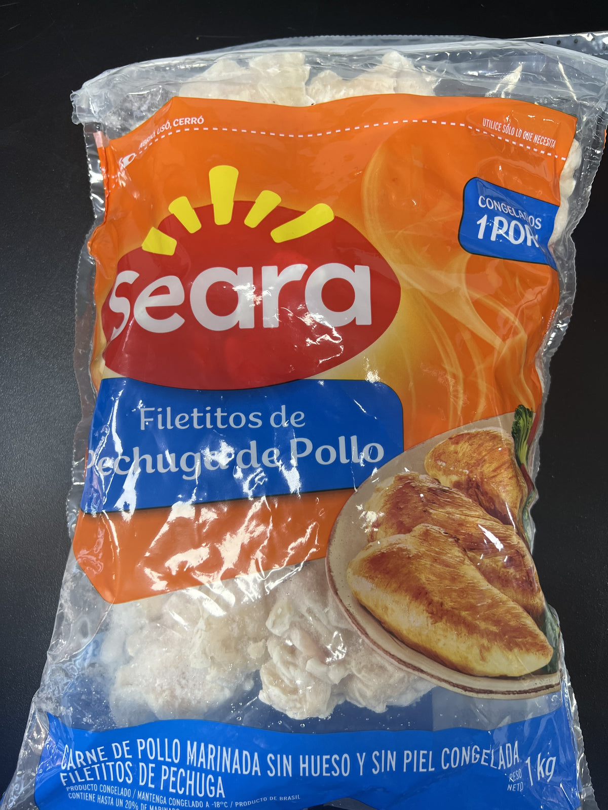 Filetiilos de pechuga de pollo Seara 1 kilo