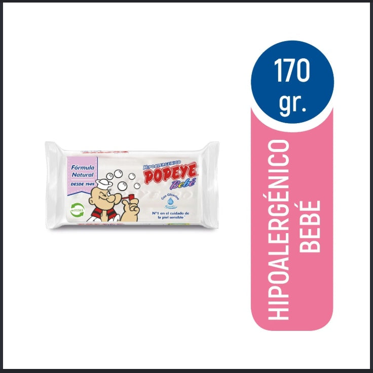 JABON BARRA BEBE 170GR POPEYE