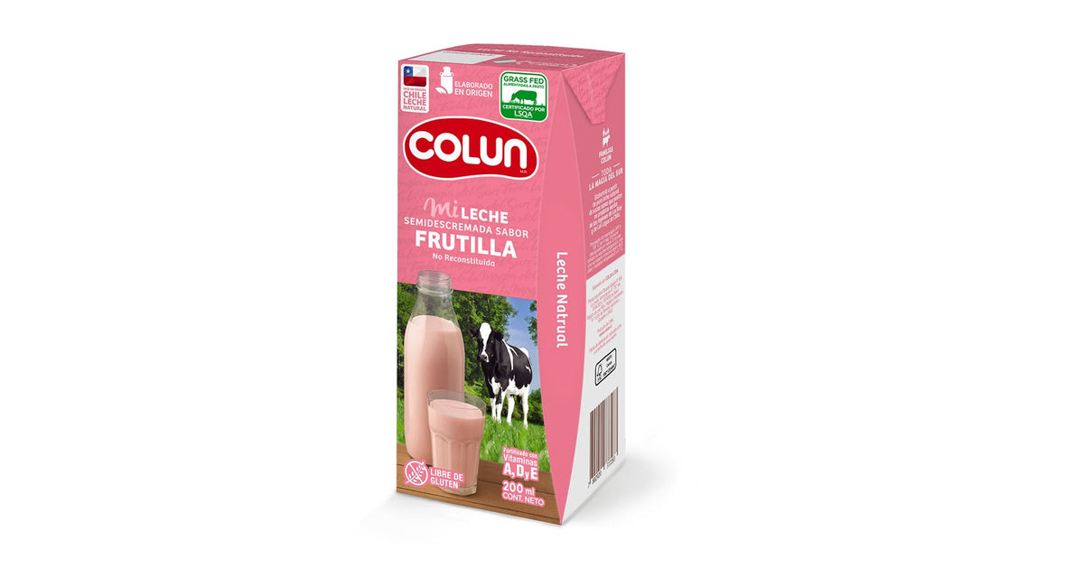 Leche comun frutilla