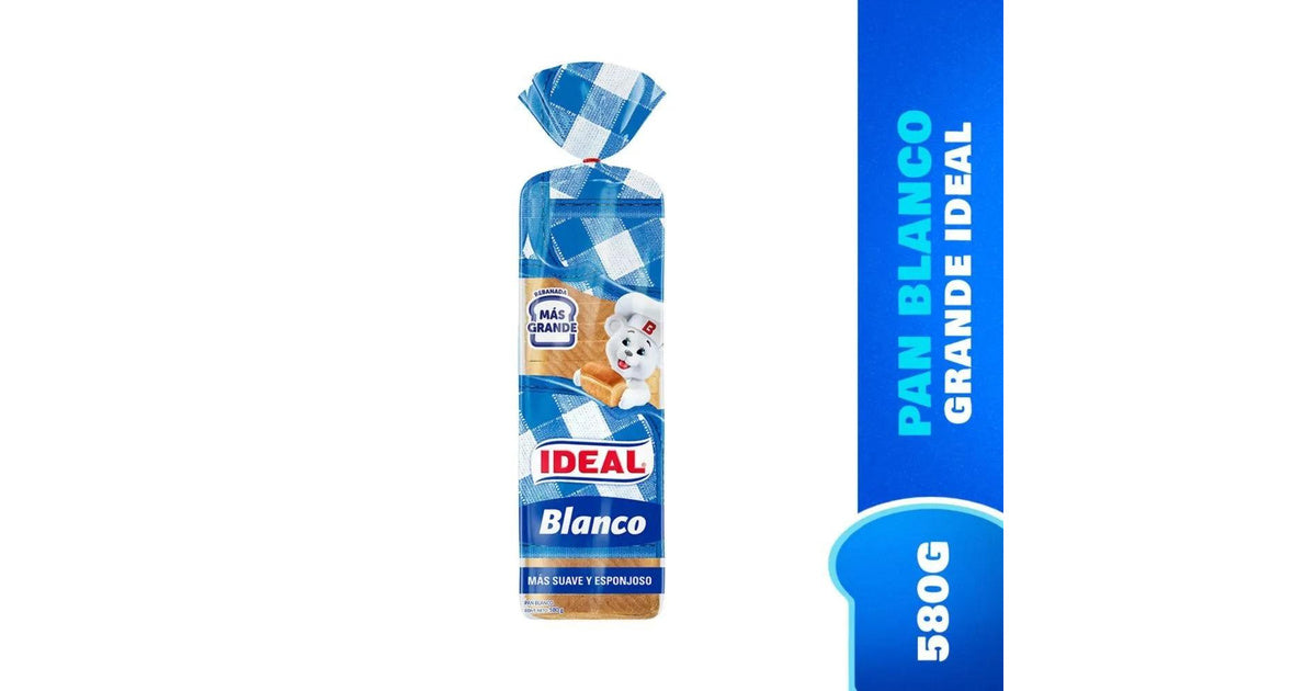 Pan de molde blanco 580grs