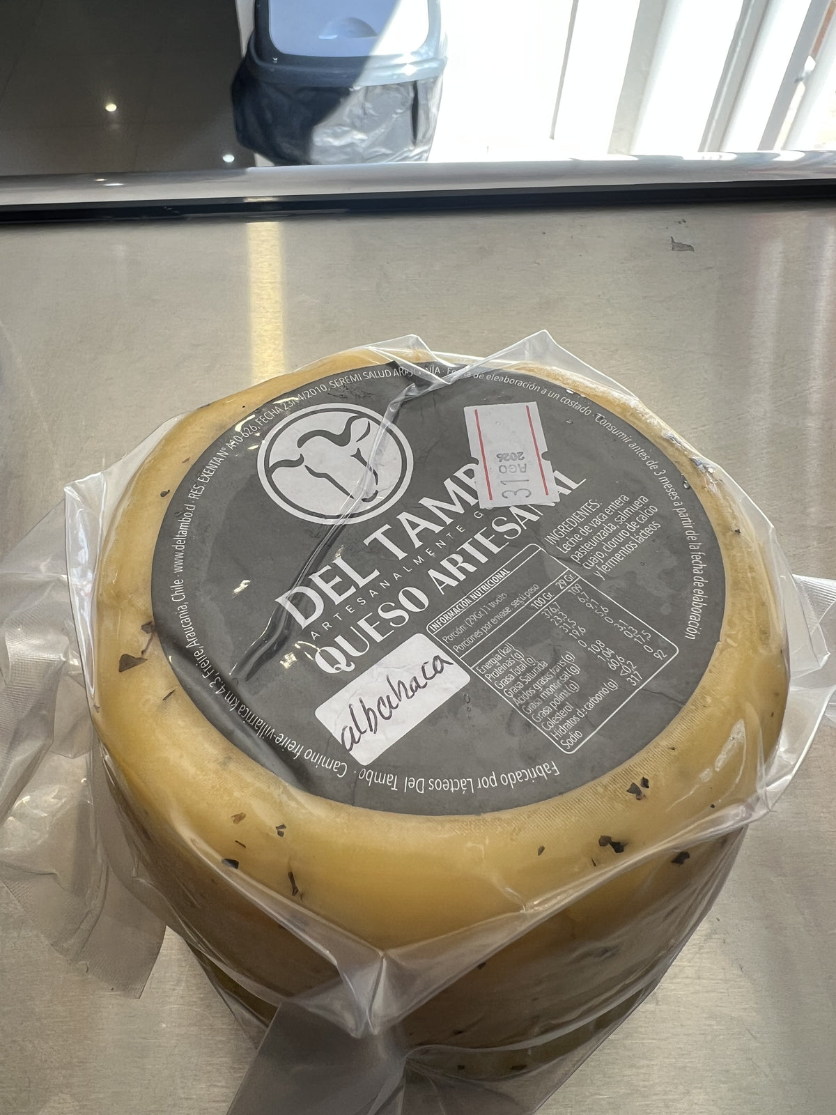 Queso del Tambo Albahaca 500 grs