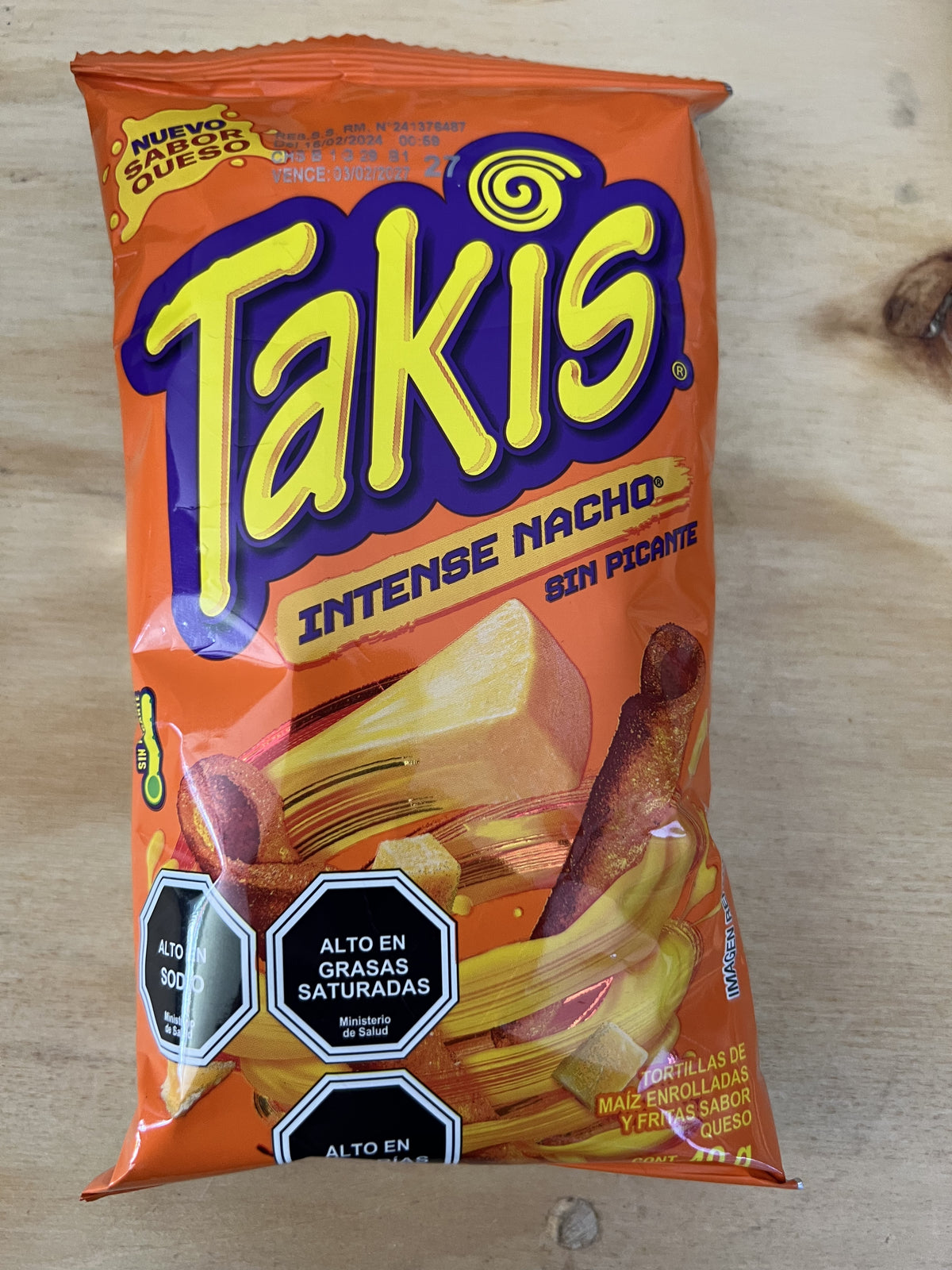 Takis intense nacho 49 grs