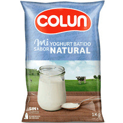 Yogurth batido natural colun
